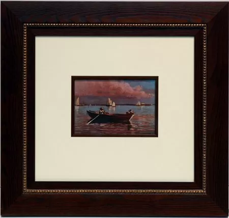 Open Editions custom framing example featuring Homer Row Boat in Austin