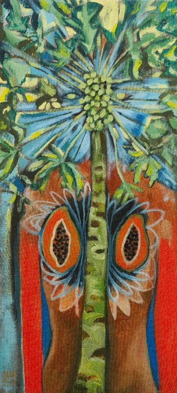 Papayas by artist Melissa Wen Mitchell