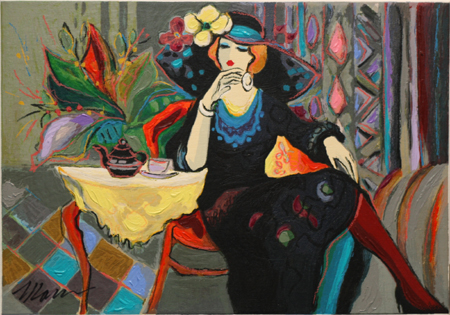 Afternoon Chat by artist Isaac Maimon