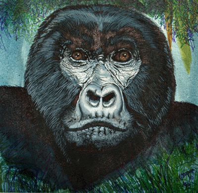 Gorilla by artist Gaylon F. Stagner
