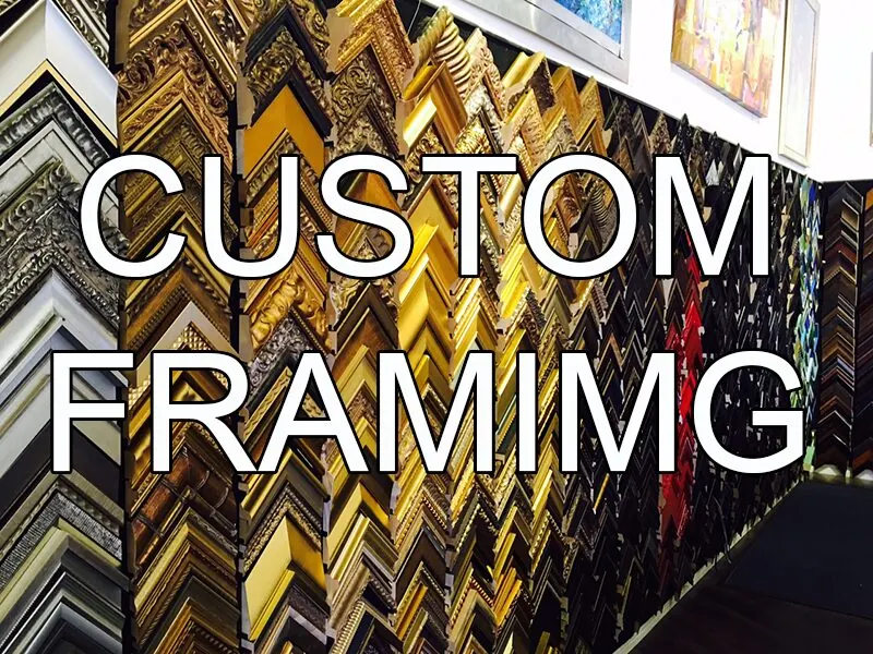 Custom framing at Austin Art & Frame