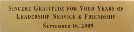 Medium Size Engraved Plate