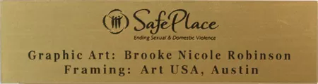 Engraved Plate with Logo