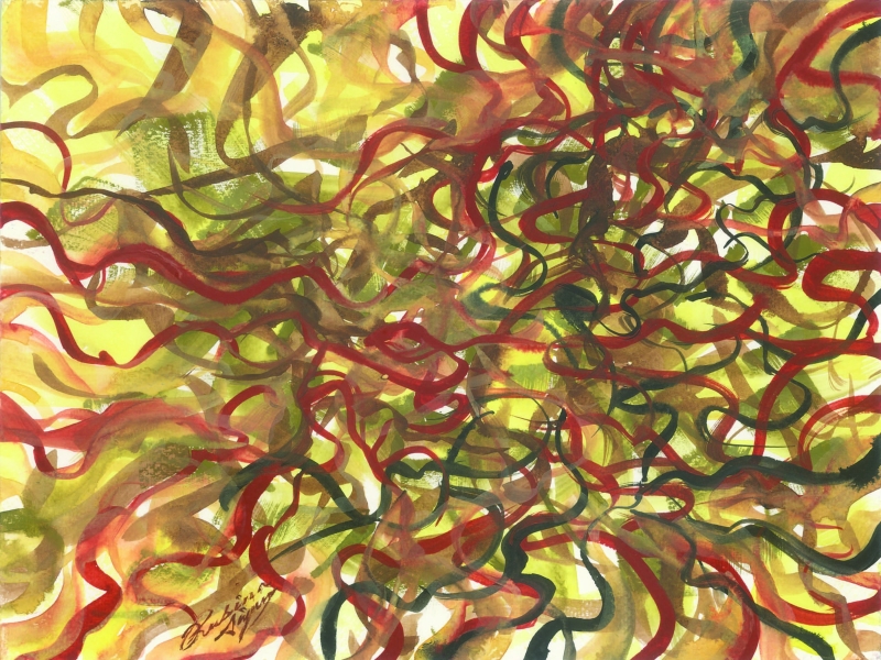 Choas by artist Rubina Anjum