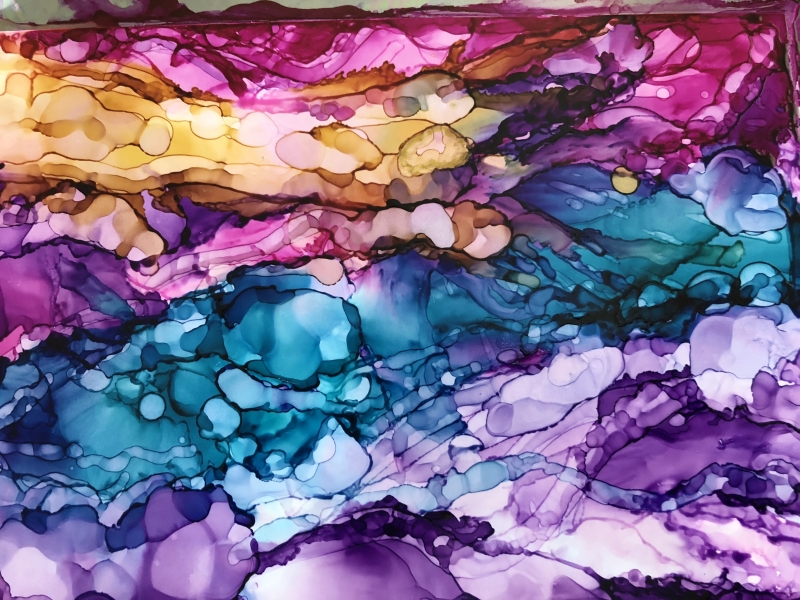 Sunset by artist Melinda Benagh