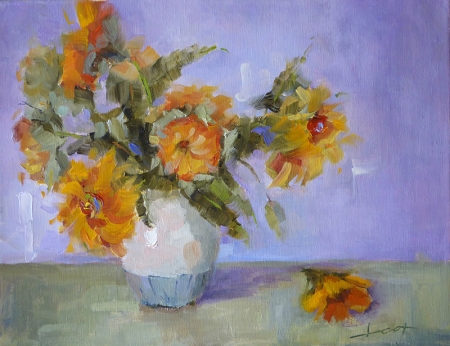 Sunflowers by artist Janelle Cox