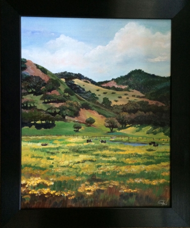 Texas Dirt Road by artist Luz Curran-Gartner