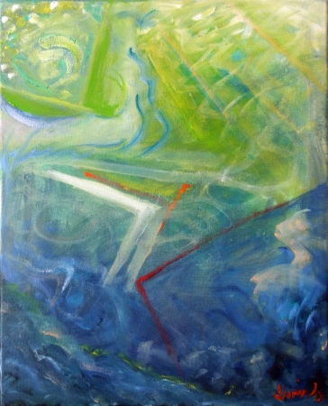 Red Guitar Offering by artist Craig Irvin