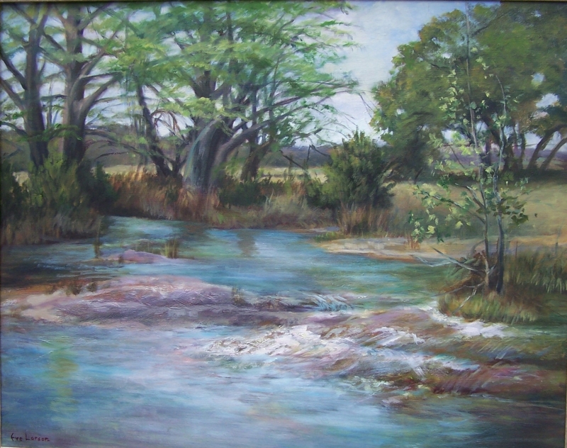Early Spring Creek by artist Eve Larson