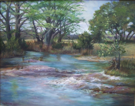 Early Spring Creek by artist Eve Larson
