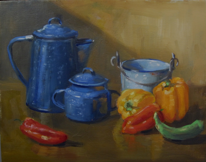 Peppers by artist Eve  Larson