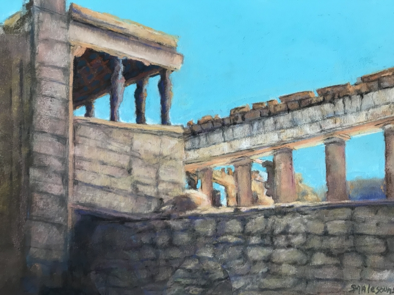 Parthenon by artist Suzanne Malesovas