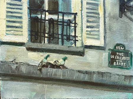 Pigeons by artist Sue Sakahara