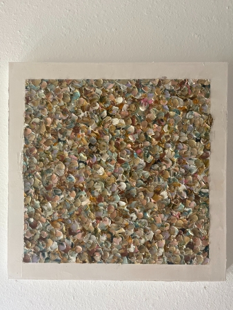 SPRING PETALS ON A POND by artist Betsy Saliba