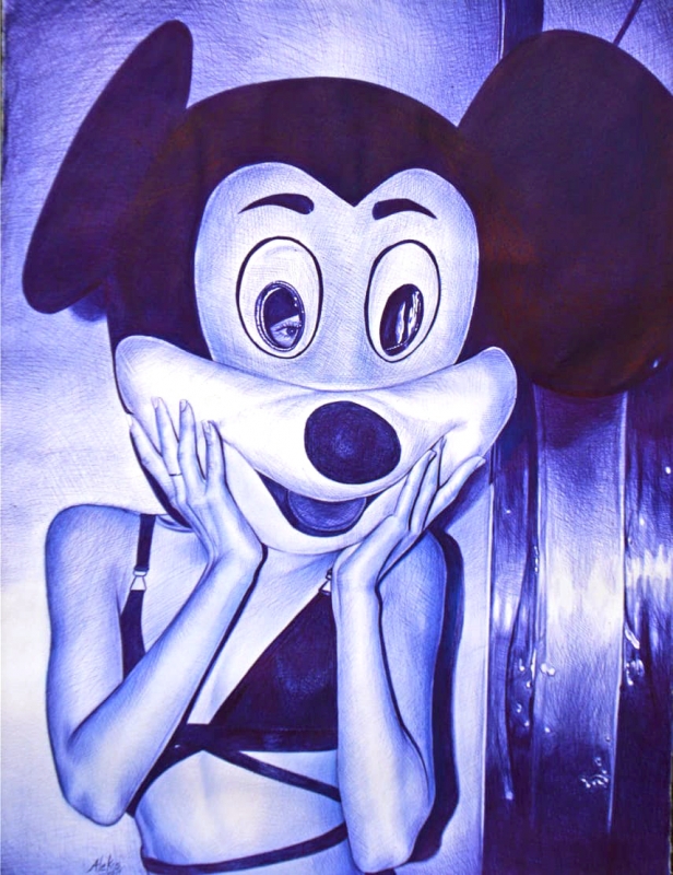 Mickey by artist Óscar Sánchez