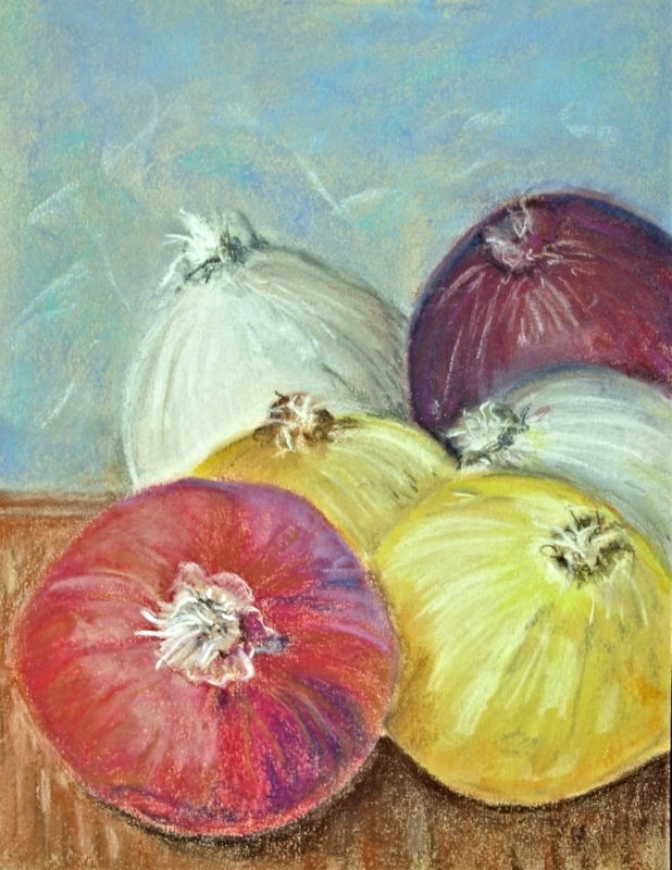 Onions by artist Denise Schneyer