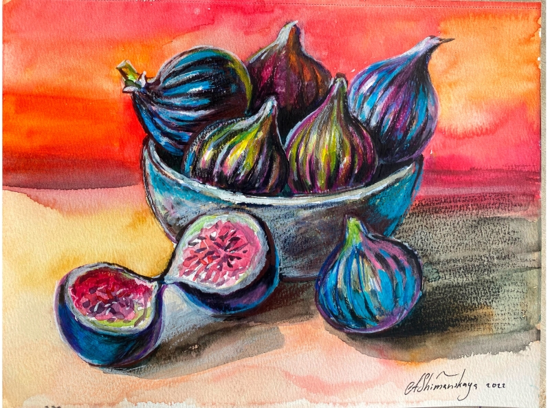 Figs by artist Anastasia Shimanskaya