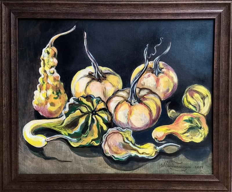 Pumpkins by artist Anastasia Shimanskaya