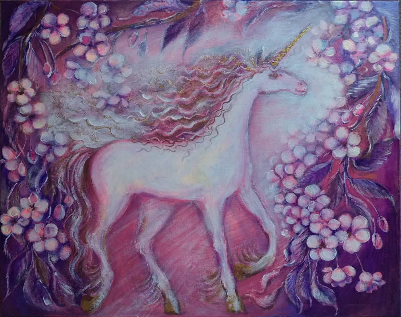 Unicorn by artist Anastasia Shimanskaya