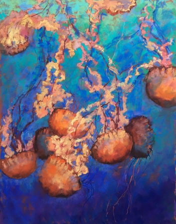 Jellyfish by artist Jan Weaver